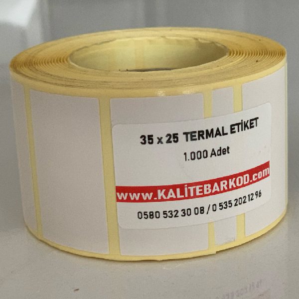 35x25 termal etiket 35x25 barkod etiket