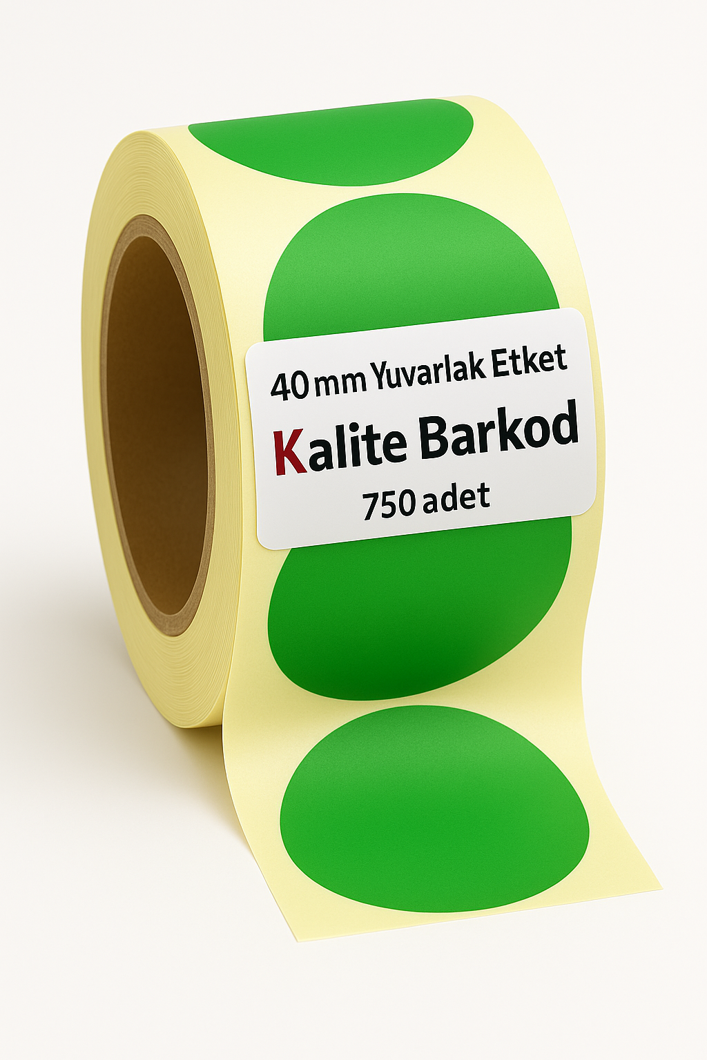 yuvarlak etiket yeşil 40 mm yeşil yuvarlak etiket 40 mm