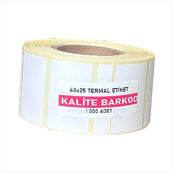 40x25 termal etiket 40x25 barkod etiket
