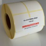 40x40 yanyana 2 li barkod etiket