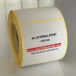 60x25 barkod etiket