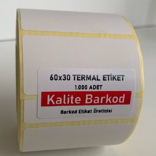 60x30 barkod etiket