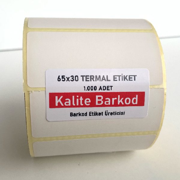 65x30 termal etiket 65x30 barkod etiket