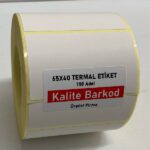 65x40 barkod etiket