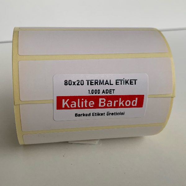 80x20 barkod etiket