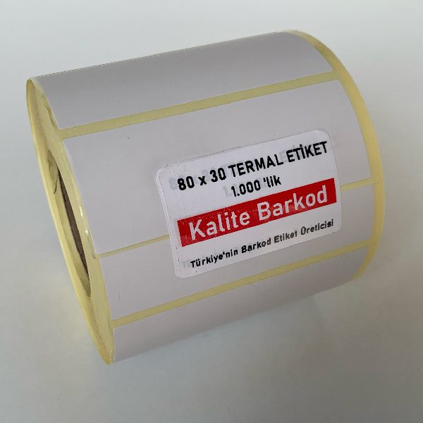 80x30 barkod etiket