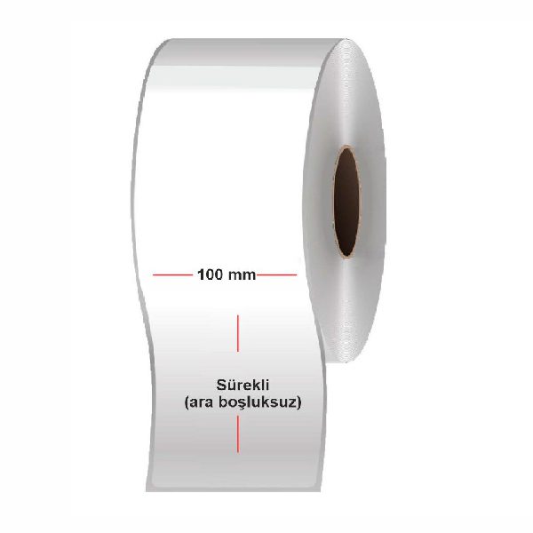 sürekli barkod etiket 100mm