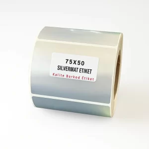 75x50 Silvermat Etiket