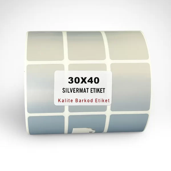 Silvermat etiket 30x40 YY3