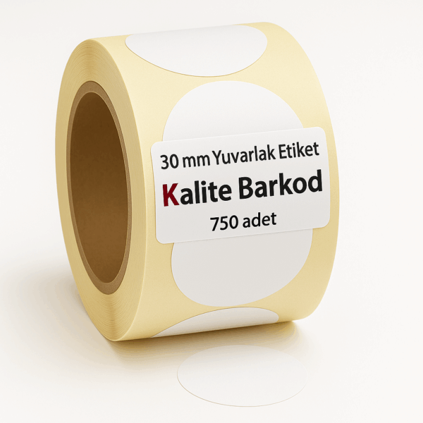 yuvarlak etiket beyaz 30 mm beyaz yuvarlak etiket 30mm
