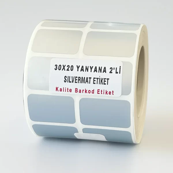 Silvermat etiket 30x20 yy2