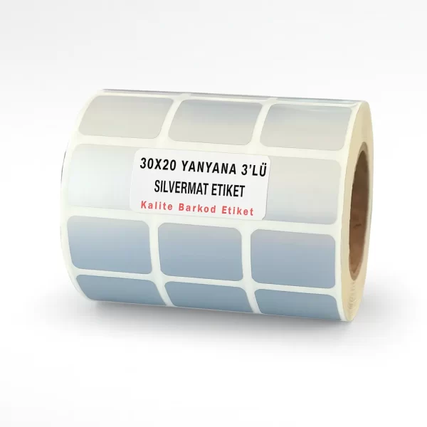 Silvermat etiket 30x20 yy3