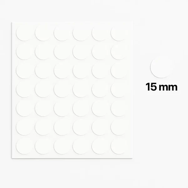 15mm beyaz yuvarlak etket